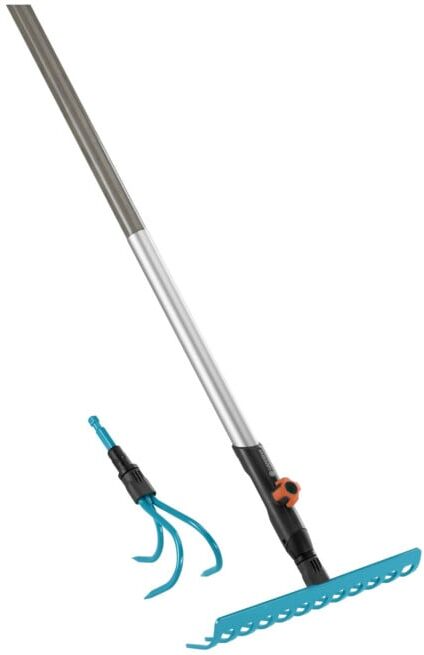 Offre complète combisystem GARDENA (râteau + cultivateur + manche) (03004-20)