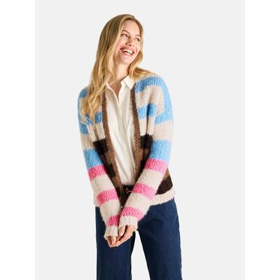 Cardigan LIEBLINGSSTÜCK "AdiaL", Damen, Gr. 40, 138, cuba sand, 35% Alpaka, 13% Wolle, 40% Polyacryl, 12% Polyamid, gerade, Strickjacken, mit Alpakawolle und Wolle