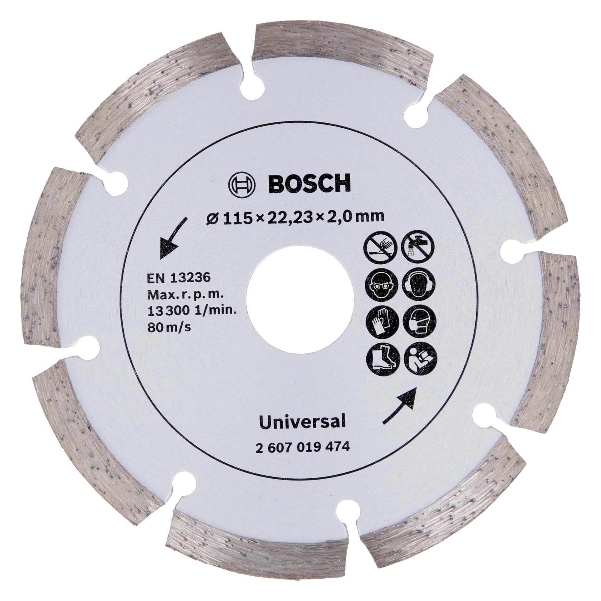 Bosch Zubehör Diamanttrennscheibe für Baumaterial, Ø 115 mm (2607019474)