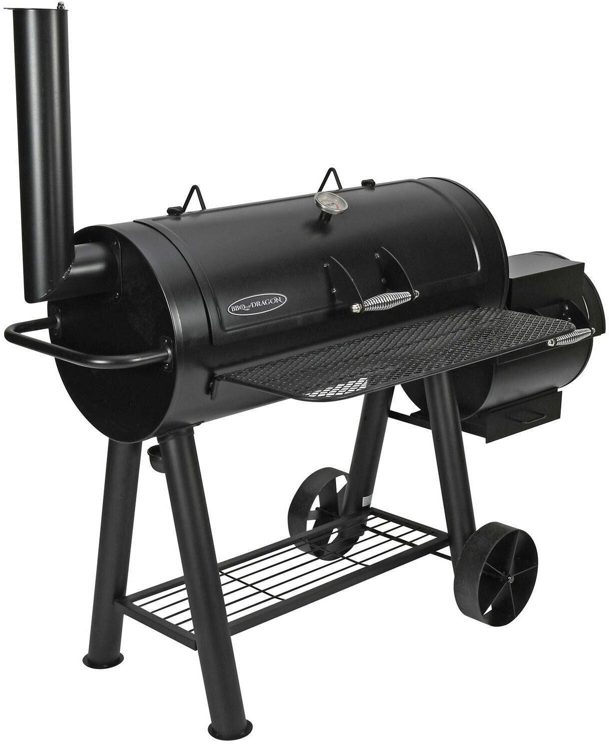 Smoker "BBQ Dragon Smoker Nevada", schwarz, B:86cm H:152cm T:172cm, Grills, Smoker schwarz B/H/T: 86cm x 172cm