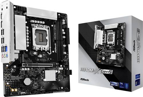 ASRock H810M-X GEN5 1851 mATX Mainboard Sockel (PC) Intel LGA 1851 Formfaktor (Details) Micro-ATX Mainboard-Chipsatz Intel H810