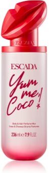 Escada Yum Me! Coco Body & Hair Mist névoa perfumada para corpo e cabelo para mulheres 236 ml. Yum Me! Coco Body & Hair Mist