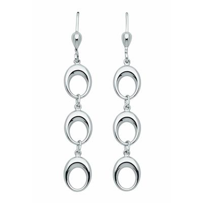 Paar Ohrhänger ADELIA´S "Damen Silberschmuck 1 Paar 925 Silber Ohrringe / Ohrhänger", silber, Ohrringe, Damen, Damen, Silber 925 (Sterlingsilber), 925 Sterling Silber Silberschmuck für Damen