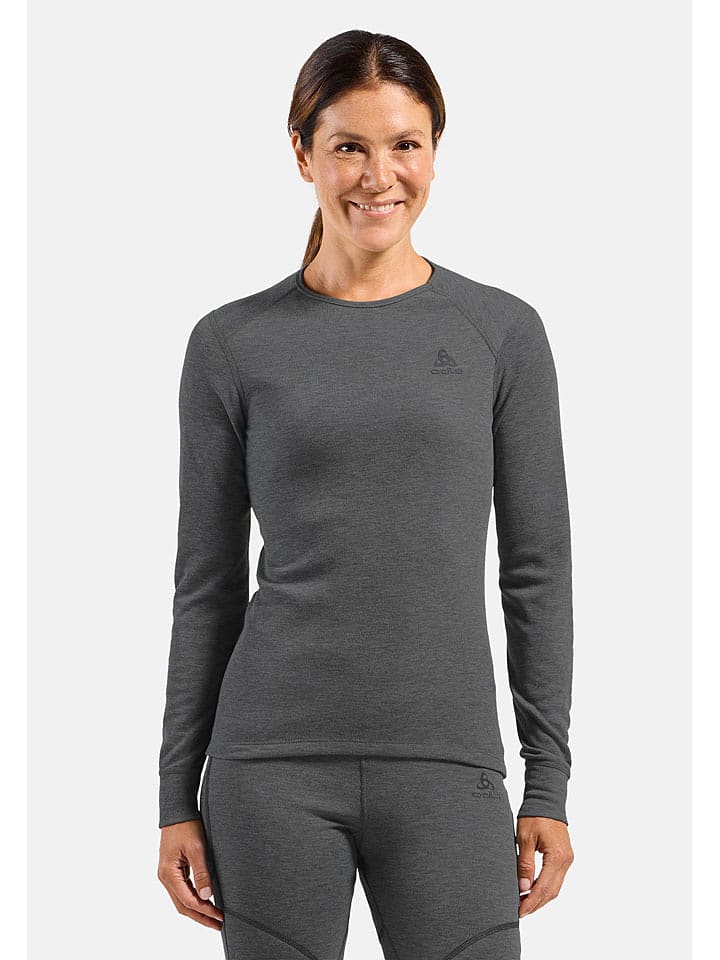 Odlo Funktionsunterhemd "Active Warm Eco" in Grau - XS