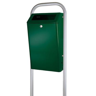 PROREGAL Aluminium feuerfester Abfallbehälter fü