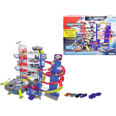 Spiel-Parkgarage MAJORETTE "Super Chase Center", bunt, Fahrzeug-Spielwelten, KinderB:112cm H:84cm T:70cm, Kunststoff, mit Licht und Sound, B:112cm H:84cm T:70cm