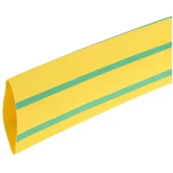 RS PRO, Schrumpfschlauch, Schrumpfschlauch 18/6mm grün/gelb