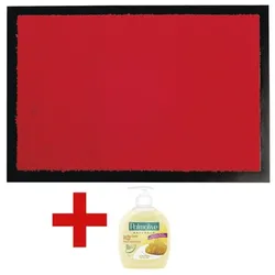 HAMAT Fußmatte »Candy« inkl. Flüssigseife »Naturals - Milch & Honig« rot, 60 cm