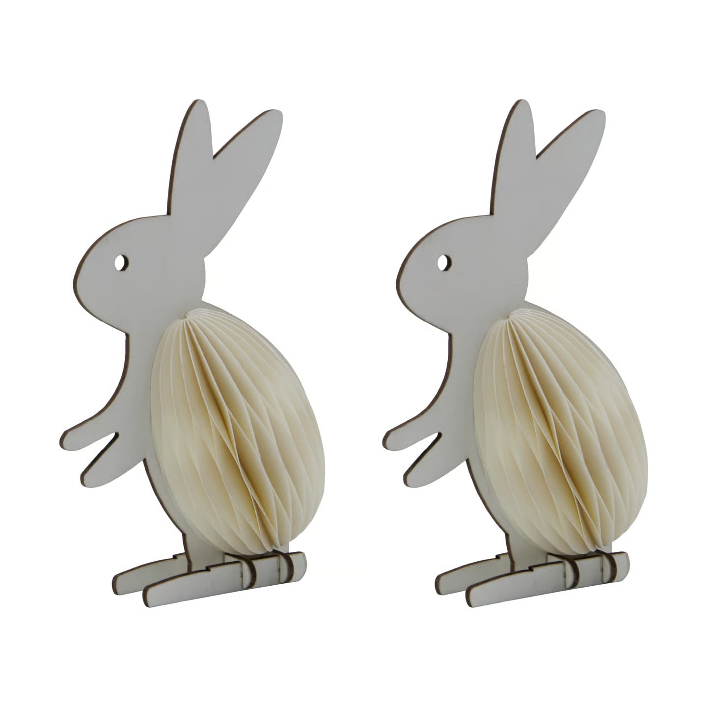 House Doctor Rabb paashazen decoratie 2-pack Off-white