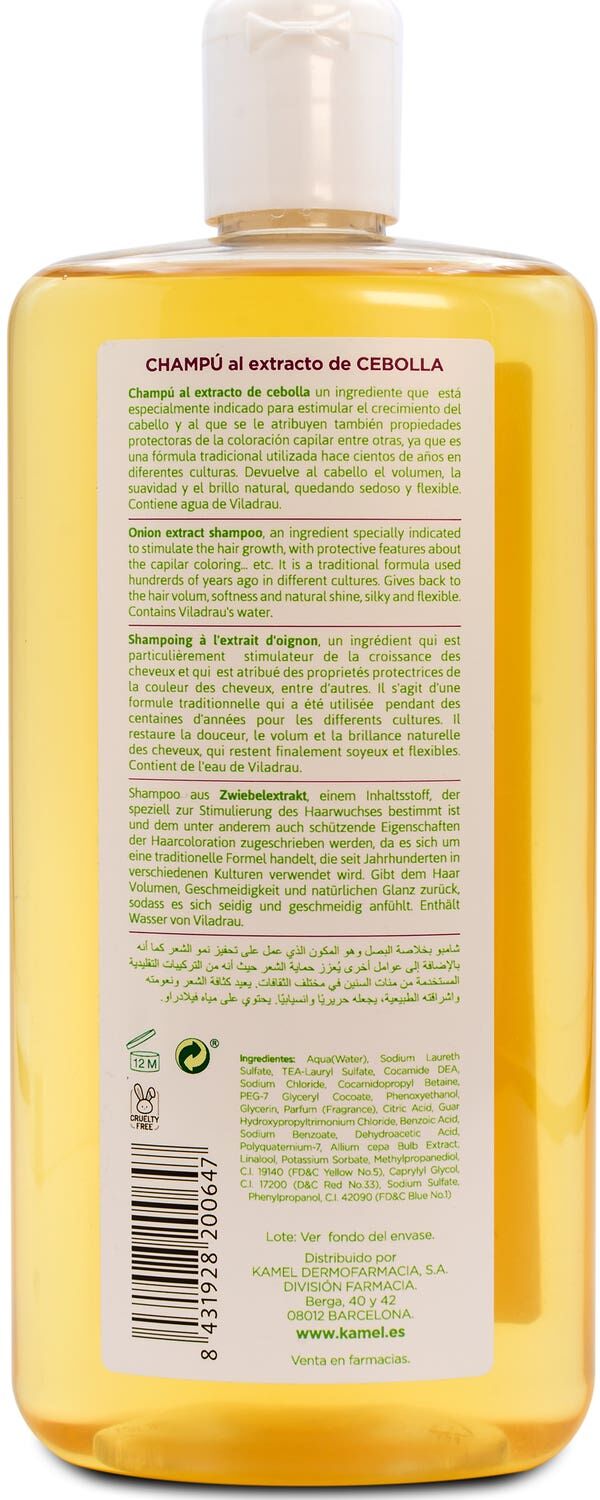 Kamel Champú Extracto de Cebolla 500 ml