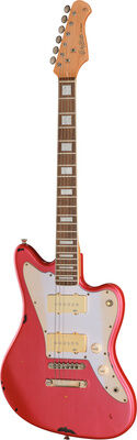 Harley Benton JA-60LA CA over SB Candy Apple Red über 3