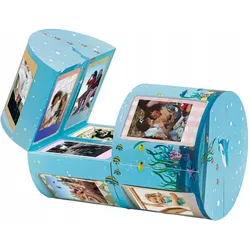 Loveinstant, Babyerinnerungen, Rozkładana Ramka Cube 24 Zdjęcia Do Fuji Instax Mini 99 12 40 11 Evo Liplay / Morze