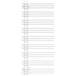 Zehnder Yucca asymmetrisch Heizkörper ZY300358B100 YA-130-060, 1304/578 mm, weiss