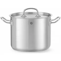 Hendi Gemüsetopf mit Deckel 5 l 200x160 mm Kitchen Line, Pfanne + Kochtopf, Silber