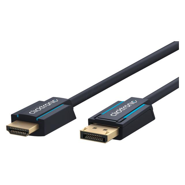 clicktronic Casual DisplayPort/HDMI Adapterkabel, 5 m (5 m) (44926)
