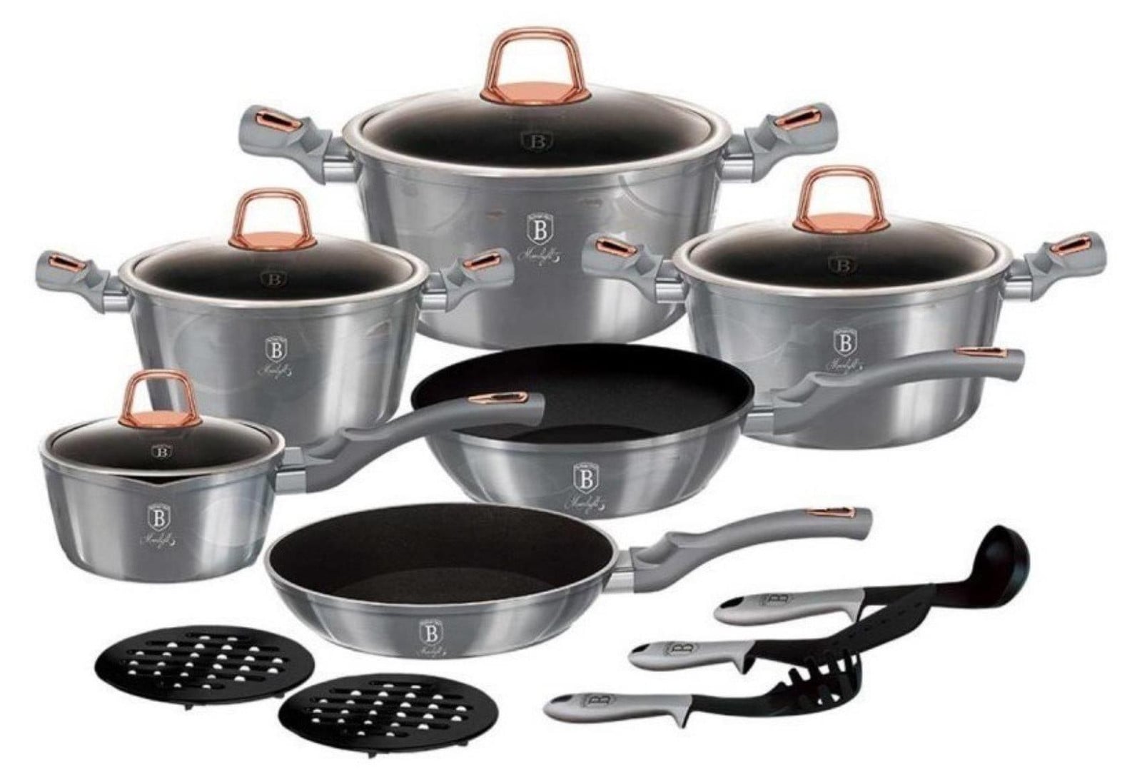 Berlinger Haus Moonlight 8759 set granieten potten