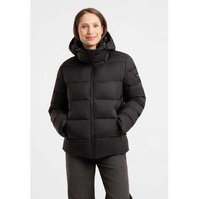 Winterjacke FRIEDA & FREDDIES "Frieda & Freddies Steppjacke mit Kapuze", Damen, Gr. 40, schwarz, 100% Polyester, Jacken Winterjacke