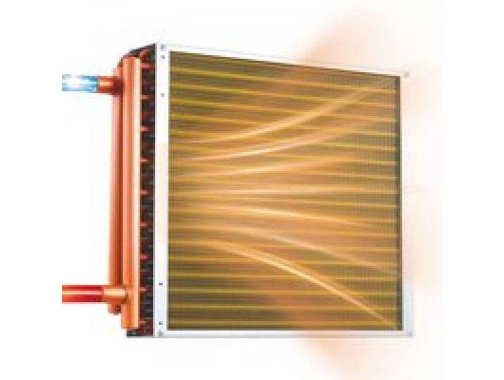 VEVOR Lamellenwärmetauscher 457x457mm, 35,2kW Wärmetauscher mit Kupferanschlüssen & Aluminiumlamellen, Wasser-Luft-Wärmeüberträger mit 2,5 MPa Arbeitsdruck, Wärmeaustauscher für Heizung Kühlung Indoor