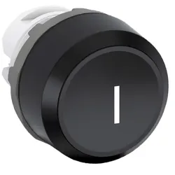 ABB MP1-7016 Drucktaster beschriftet, schwarz, flach-tastend Kunststoff, weisses Symbol, nicht beleuchtbar 1SFA611100R7016