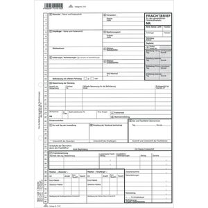 RNK Frachtbrief 2101 KVO, DIN A4, 3-teilig, selbstdurchschreibend, 3 x 50 Blatt