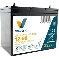 Voltrana Lithium-Akku VT80 12,8V 80Ah 1024Wh Bluetooth LiFePO4