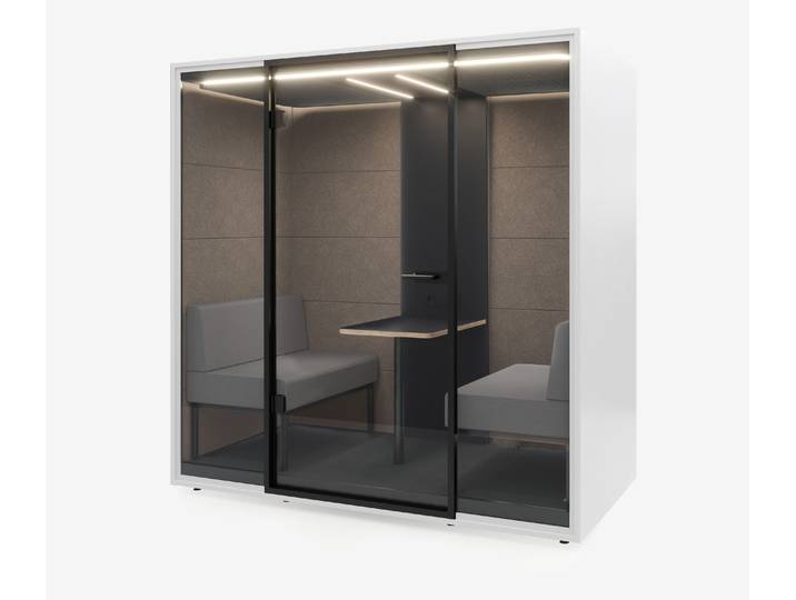 Meetingbox Quattro Weiß Anthrazit Kaffee Hellgrau Standard Schwarz