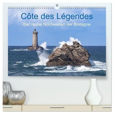 Cote des Legendes - Der rauhe Nordwesten der Bretagne (hochwertiger Premium Wandkalender 2027 DIN A2 quer), Kunstdruck in Hochglanz