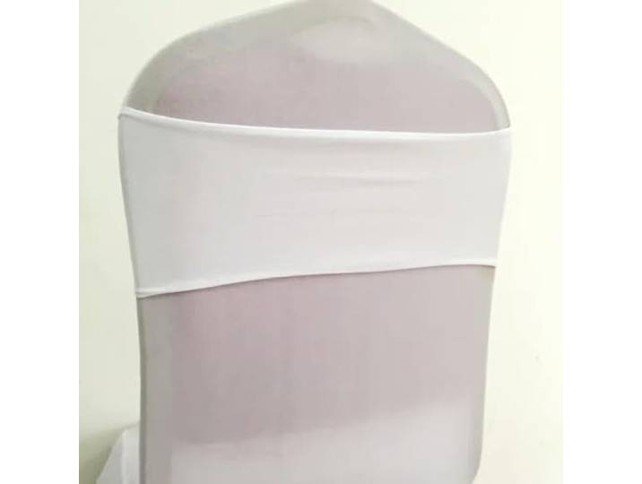 HIPdudRTG Satinbänder mit Schleifen für Stühle, 10 stücke/50 stücke Spandex Hochzeit Stuhl Schärpe Schärpen Hotel(White,50pcs)