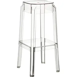 TPFLiving 2er Set Barhocker Faxi Transparent