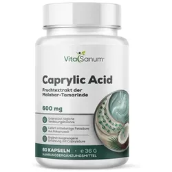 VitaSanum® – Caprylsäure (Octansäure) – 600 mg – 1 Softgelkapsel Tagesportion