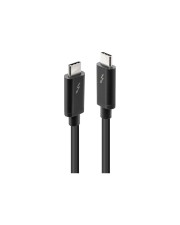 Lindy Thunderbolt-Kabel USB-C M bis M 2 m umkehrbare Stecker 4K Unterstützung Schwarz (41557)