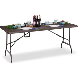 Relaxdays, Gartentisch + Balkontisch, Gartentisch (74 x 74 x 73 cm)