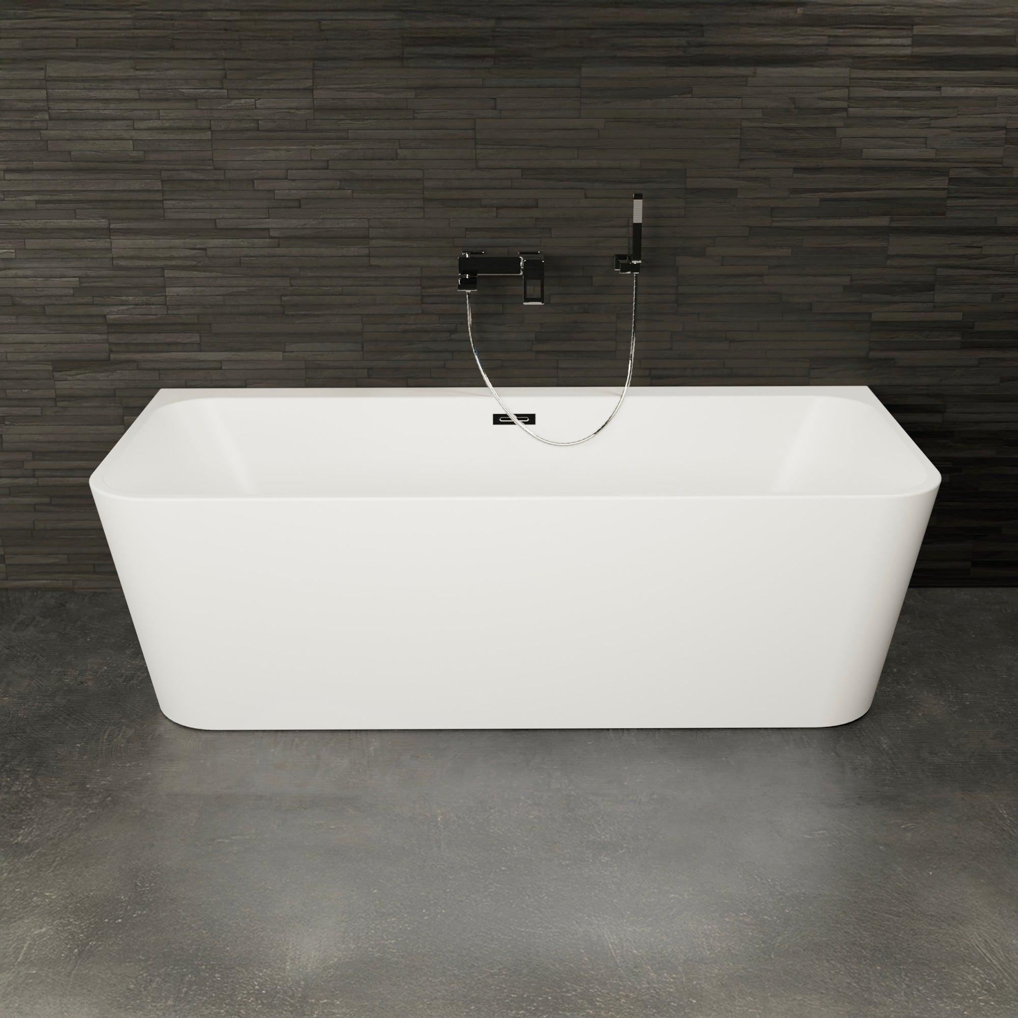 Freistehende Badewanne Mint 180 weiß 180 x81 x57 cm