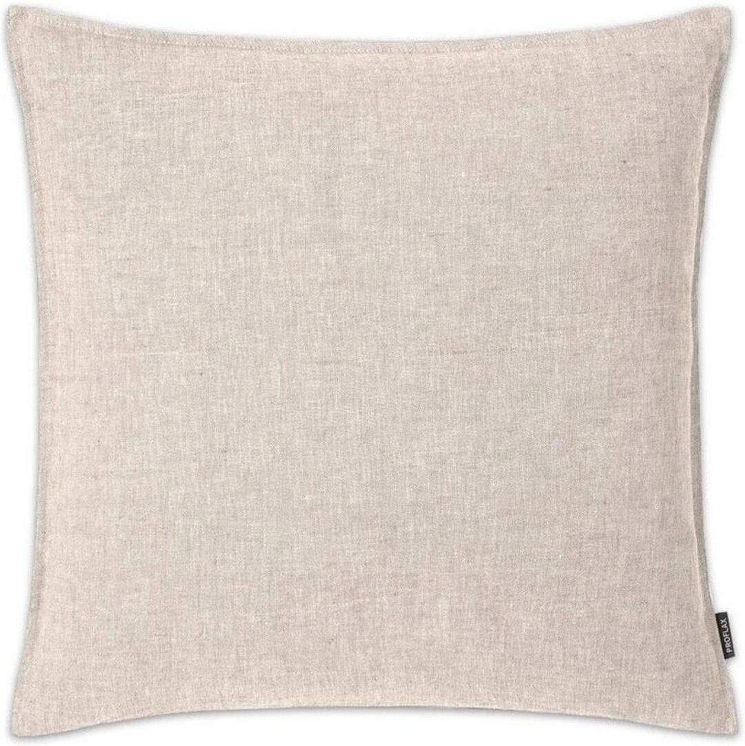 Kissenbezug PROFLAX "Leinen 50 x 50 cm", beige, B:50cm L:50cm, Leinen, Leinen, Kissenbezüge, Kissenbezug beige B/L: 50cm x 50cm, 1 Stk., Leinen