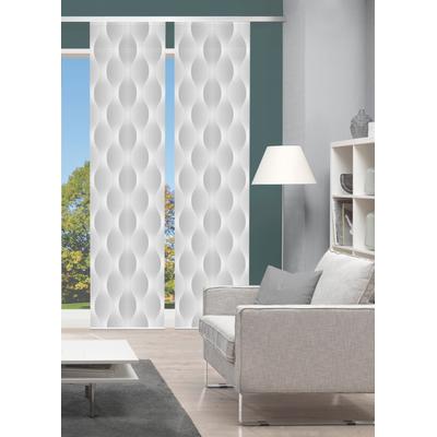 Schiebegardine VISION S "VOLARE", grau, B:60cm H:260cm, Polyester, Gardinen, DIGITALDRUCK