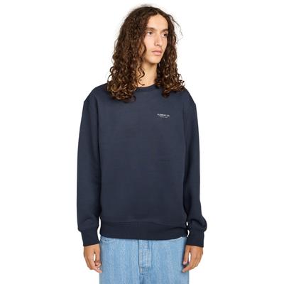 Sweatshirt ELEMENT "Element Co", Herren, Gr. S, blau (eclipse navy), Obermaterial: 85% Polyester, 15% Baumwolle., Sweatshirts Sweatshirt