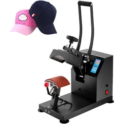 VEVOR CP2815-S Cap Hitzepresse 14x8cm Kappenpresse Mützenpresse Cap Heat Press Machine Heißpresse Transferpress mit Digitaler LED Temperatur und Zeitcontroller
