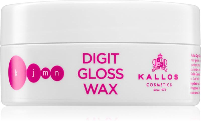 Kallos KJMN Professional Digit Gloss Wax cire sculptante pour des cheveux brillants et doux 100 ml