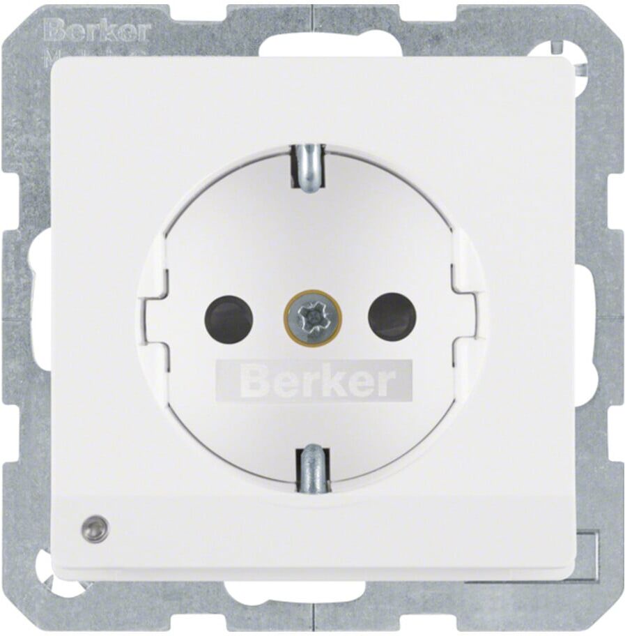 Berker SCHUKO-Steckdose pows/sa LED-Orientierg-licht 41096089)