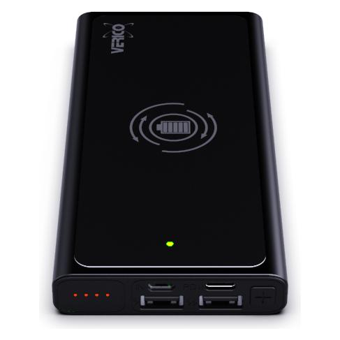 Verico Hybrid Wireless Powerbank Power Plus Air, 10.000mAh, Kabelloses Laden, PD-Ladefunktion (bis zu 18... (10000 mAh, 18 W, 37 Wh) (21018335)