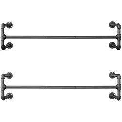Garderobenleiste   ¦ schwarz ¦ Metall ¦ Maße (cm): B: 110 H: 29,5