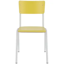 Stuhl Zero Weiß/Gelb