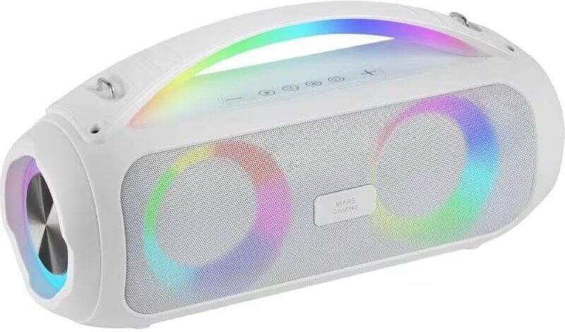 Mars Gaming Altavoz Bluetooth Portátil Ms-Pulse 50w Rms Rgb Blanco Mspulsew Talla Única Unisex