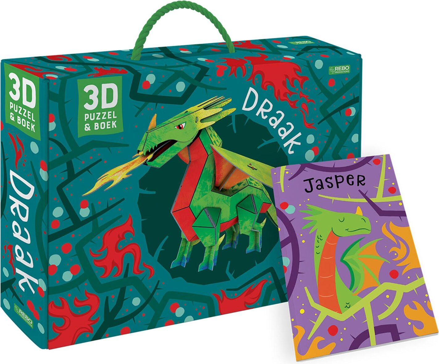 Rebo Dragon Boek met 3D-model van Rebo-Verlag