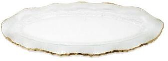 Vivience Glass Plate with Scalloped Rim
