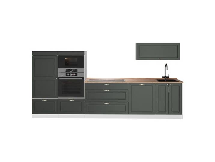 Cuisine Fame-Line 340cm PT Chêne Vert Or Campagne/Blanc Vicco 64534