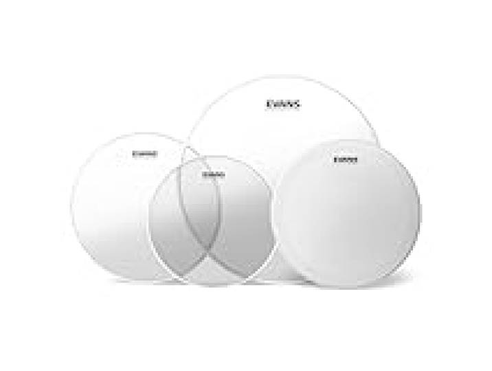 Pack Rock Evans G2 - Peaux transparentes (10 , 12 , 16 ) et peau de frappe pour caisse claire 14 HD Dry