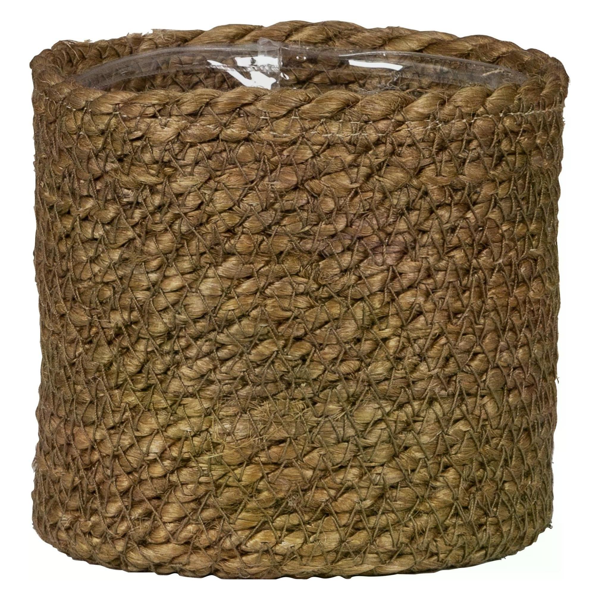 Scheurich Seagrass 22, Korbgefäss/Korb-Pflanzgefäss/Korbtopf aus Seagrass Farbe: Brown, 22 cm Durchmes (22 x 19.50 cm) (67504)