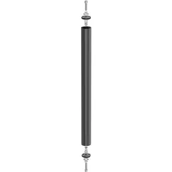 ledscom.de Distanzstück, für Garten-Erdspießleuchten, schwarz, 40cm, 32mm Ø