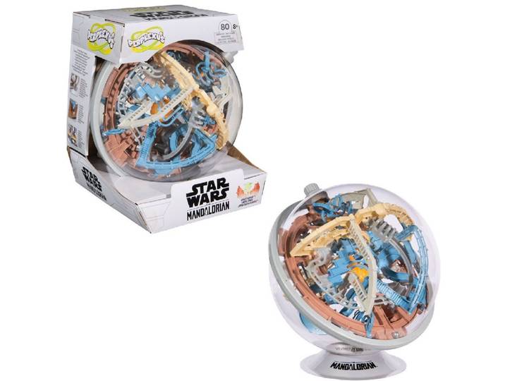 Spin Master Games Star Wars Perplexus - 3D-zwaartekrachtdoolhof - 80 obstakels - Mandalorian-thema